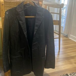 Black leather Banana Republic Blazer. Small